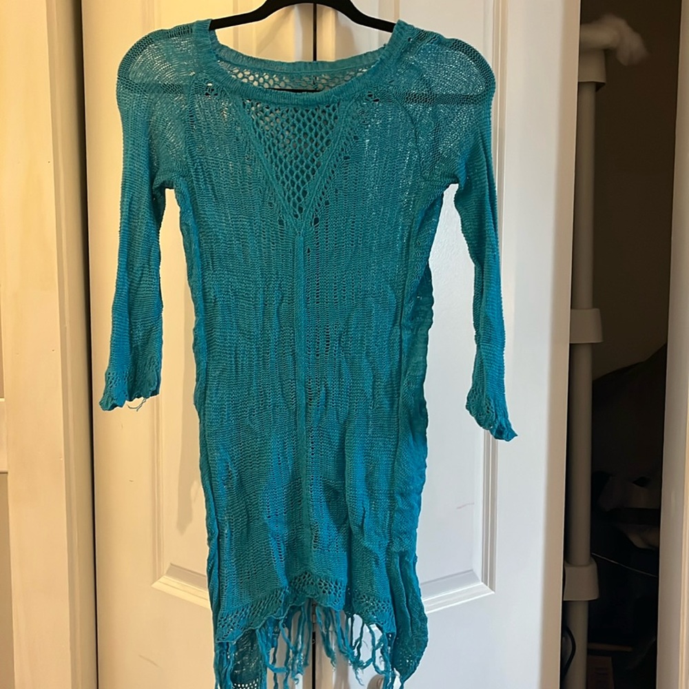Blue cover up. Size small.